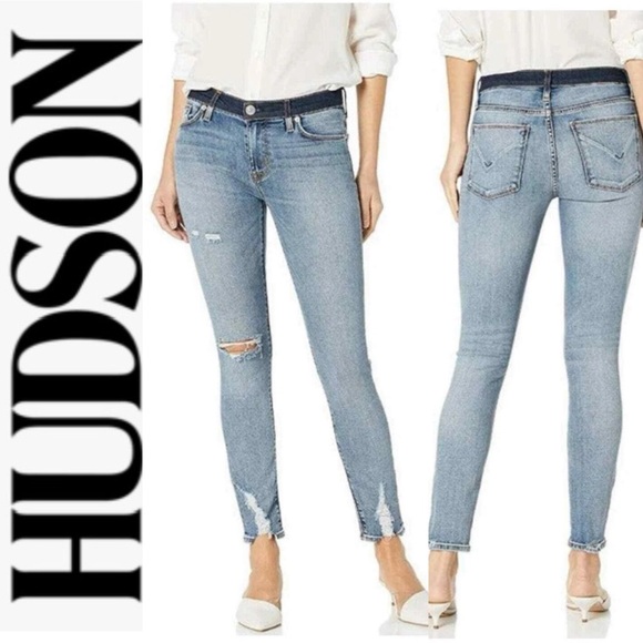 Hudson Jeans Denim - Hudson Nico Mid Rise Crop Super Skinny Jeans 25